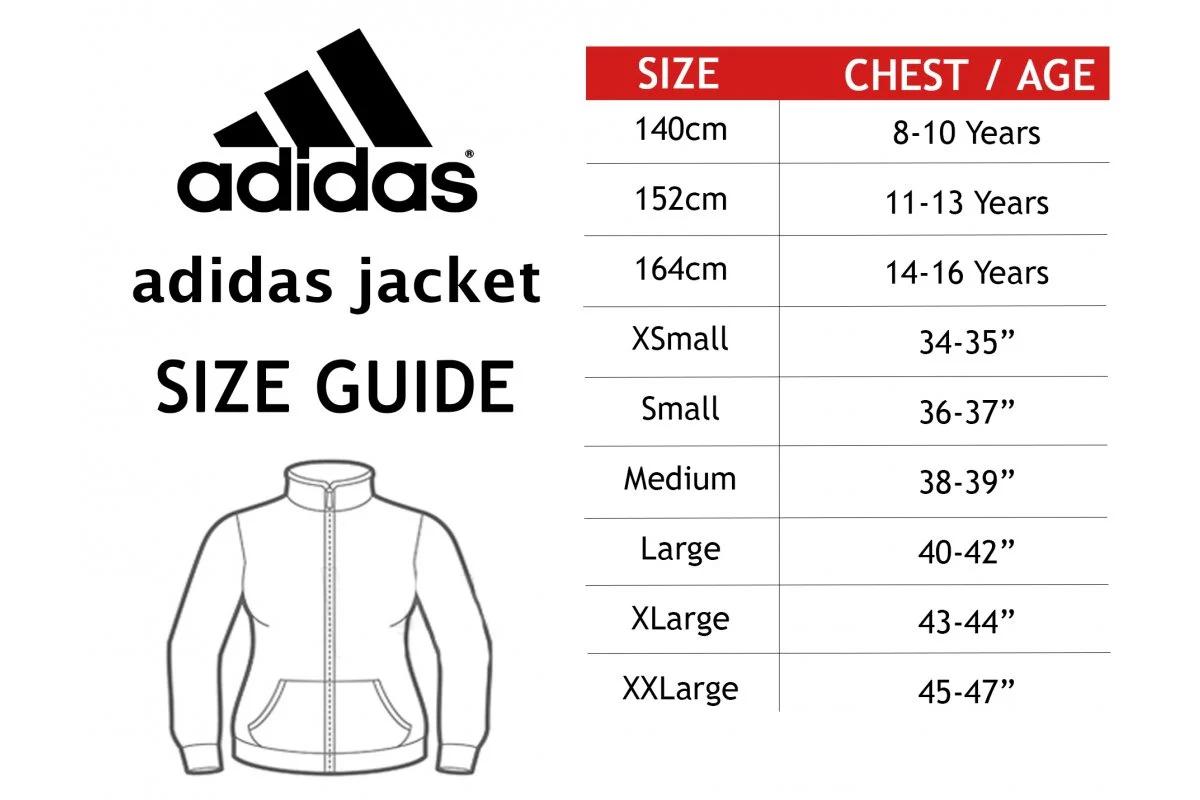 Adidas jacket size guide